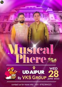 Destination Wedding Musical Phere, Musical Pheras, Phere Singer, Artist, Cost, Price, Udaipur City