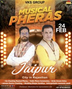 Jaipur Musical Phere Wedding, Musical Pheras Ceremony Cost, Price, Pandit Ji, Jaipur, Udaipur Jaipur Musical Phere Wedding, Musical Pheras Ceremony Cost, Price, Pandit Ji, Jaipur, Udaipur