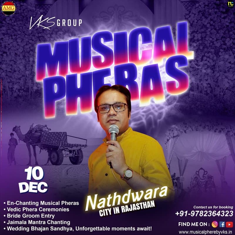 Wedding Musical Phere, Musical Pheras, Phere Singer, Artist, Group, Pandit Ji Nathdwara
